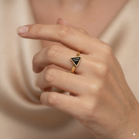 Set Aludra 9mm Oro 18k (1 anillo + 1 dije)