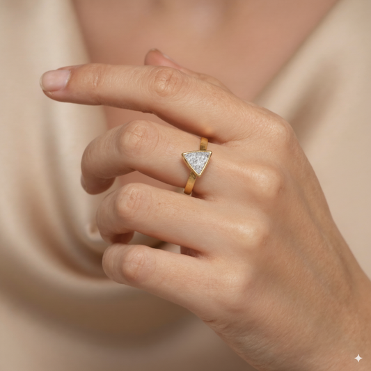 Anillo Aludra 9mm Oro 18k