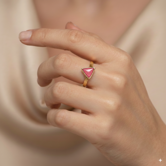 Set Aludra 9mm Oro 18k (1 anillo + 1 dije)