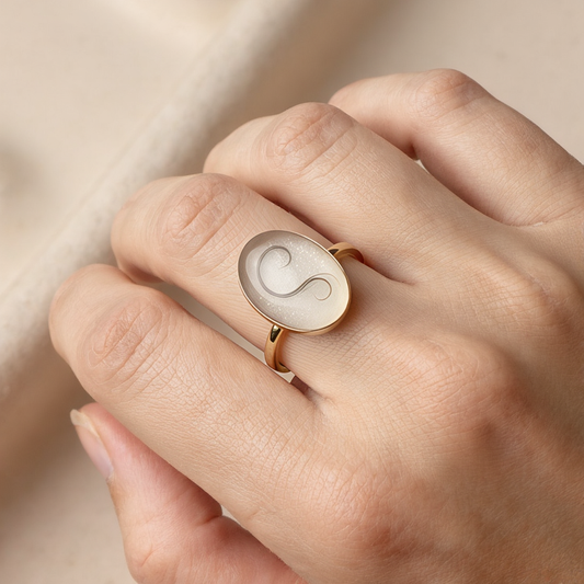 Anillo Antila 15mm Oro 9k