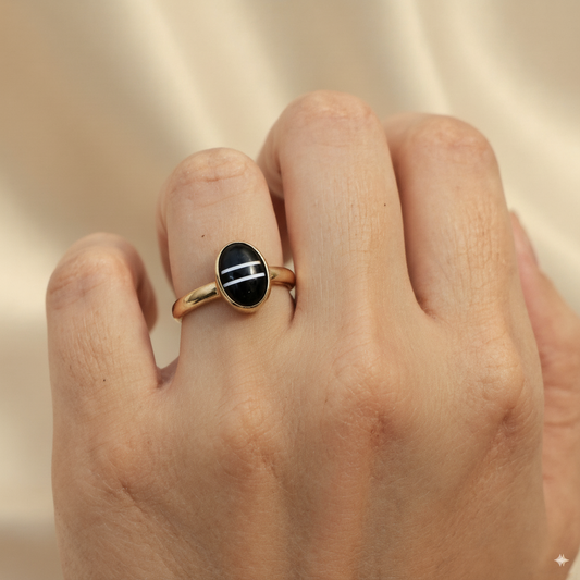 Anillo Atria 9mm Oro 18k