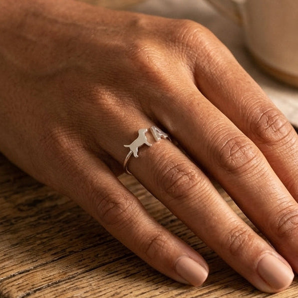 Anillo Firu con inicial Plata 950