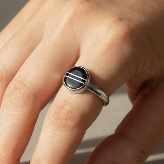 Anillo Heze 9mm Plata 925