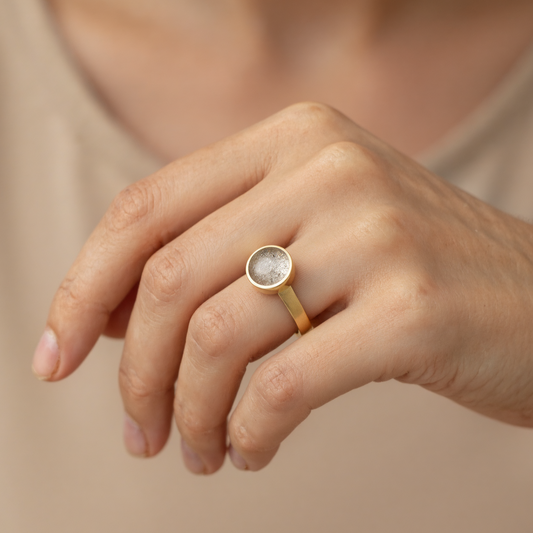 Anillo Heze 9mm Oro 18k