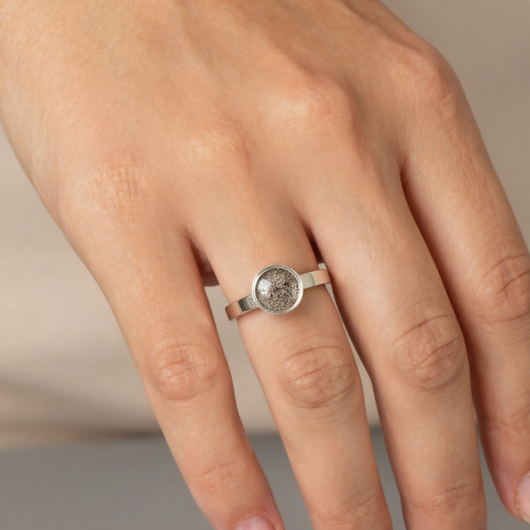 Anillo Heze 9mm Plata 925