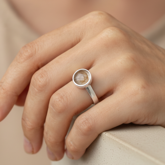 Anillo Heze 9mm Plata 925