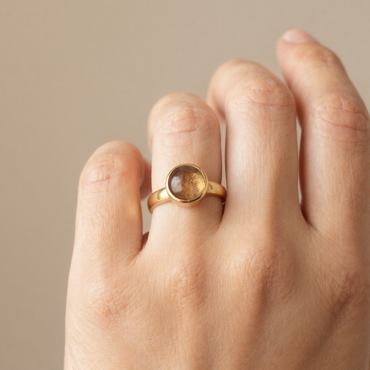 Anillo Heze 9mm Oro 18k