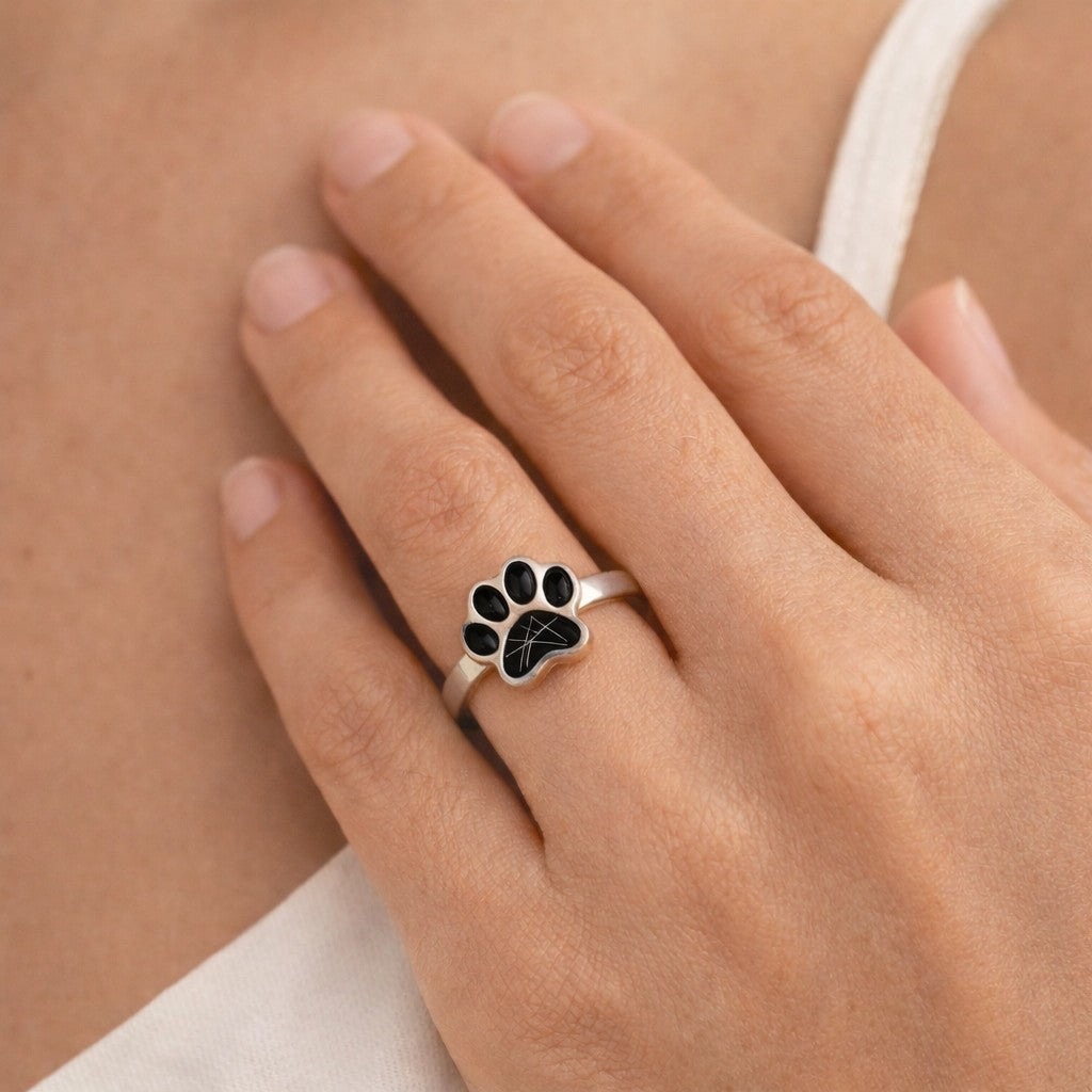 Anillo Huella Plata 925