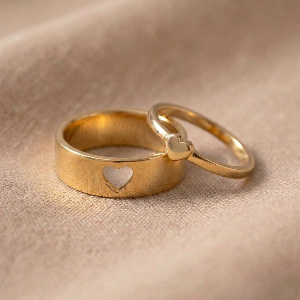 Anillos Juntos a la Par Oro 9k