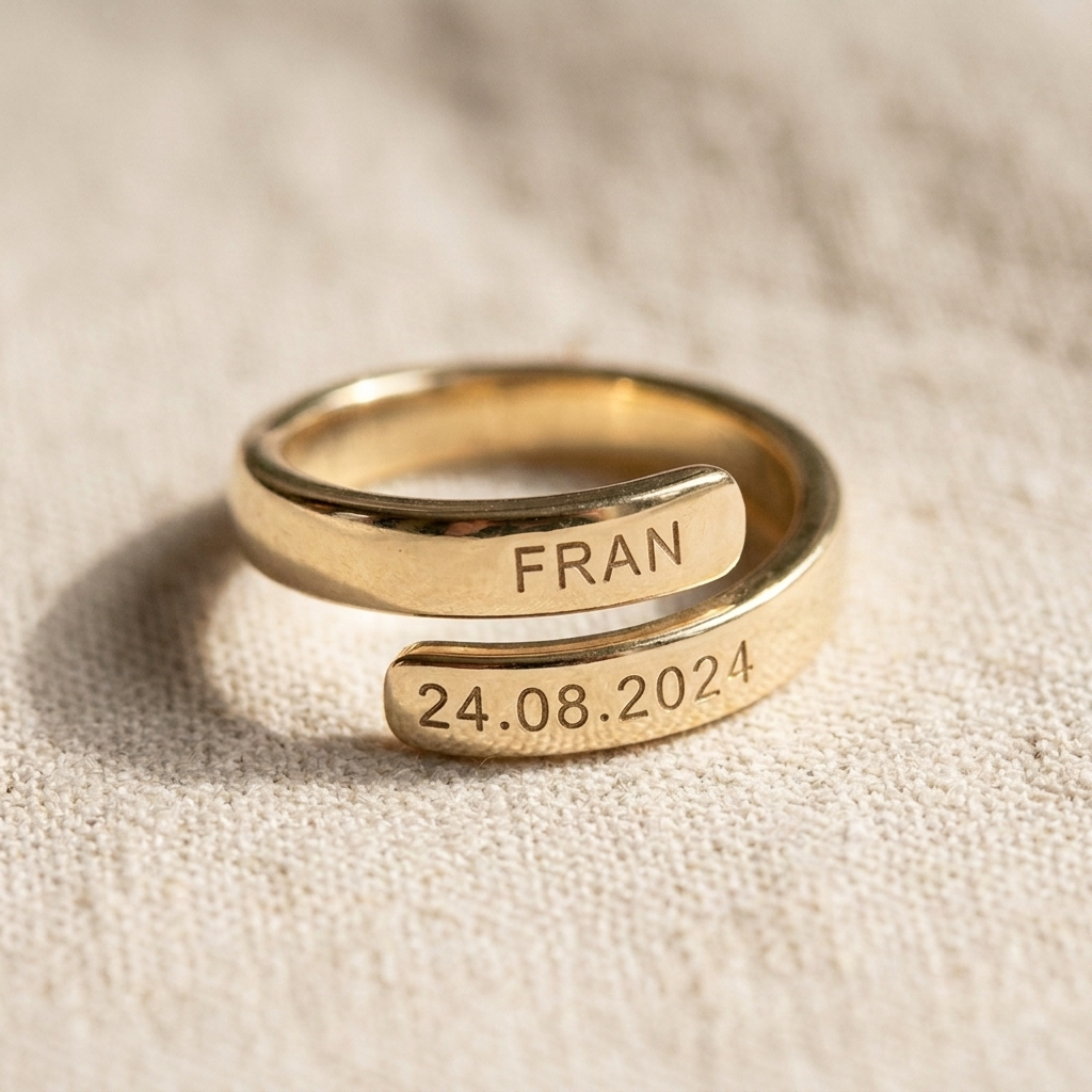 Anillo Lazo hecho a mano en Oro 9k