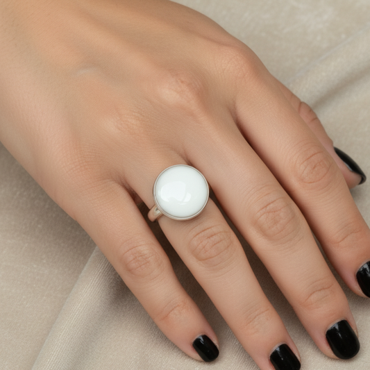 Anillo Maia 15mm Plata 925