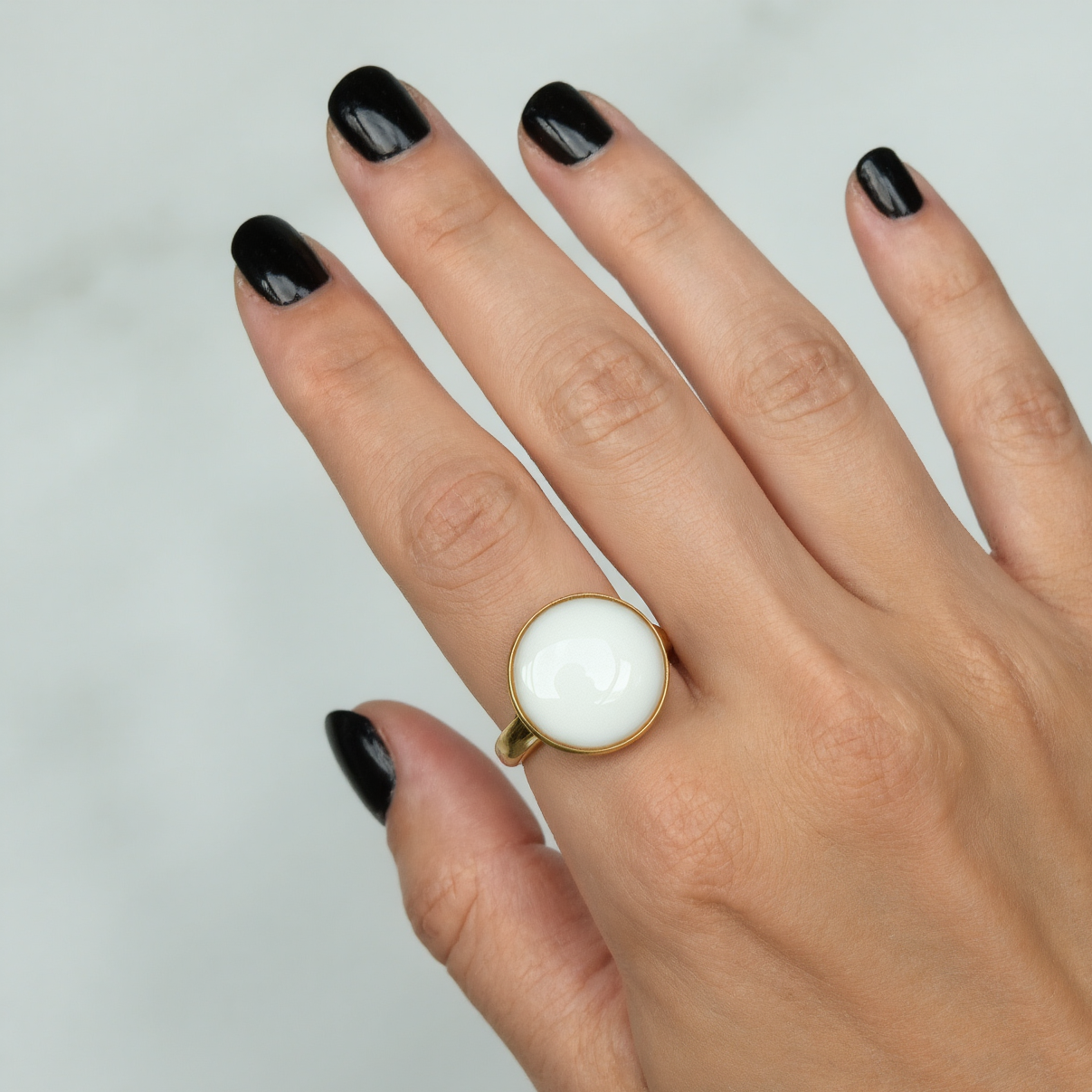 Set Maia 15mm Oro 9k (Anillo + Dije)