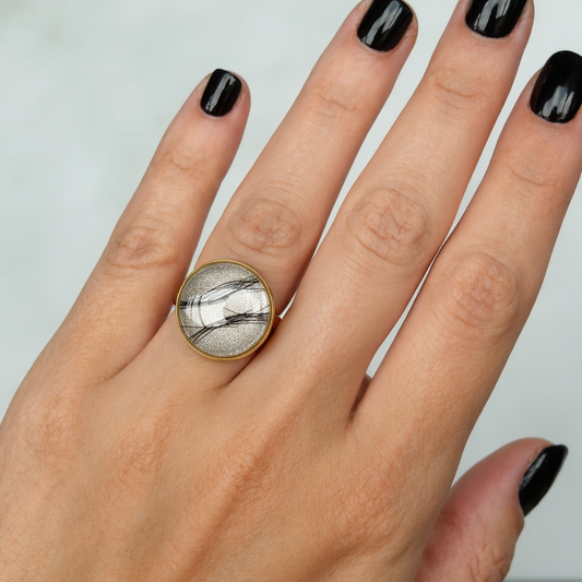 Anillo Maia 15mm Oro 18k