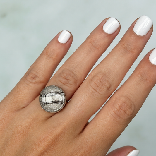 Anillo Maia 15mm Plata 925