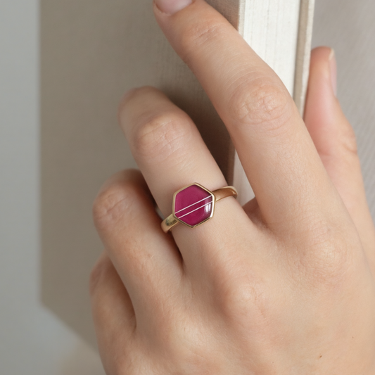 Anillo Naos 9mm Oro 18k