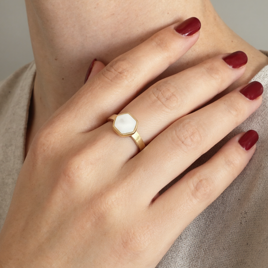 Anillo Naos 9mm Oro 9k