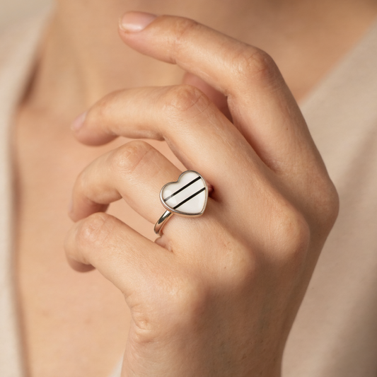 Anillo Ursa 15mm Plata 925