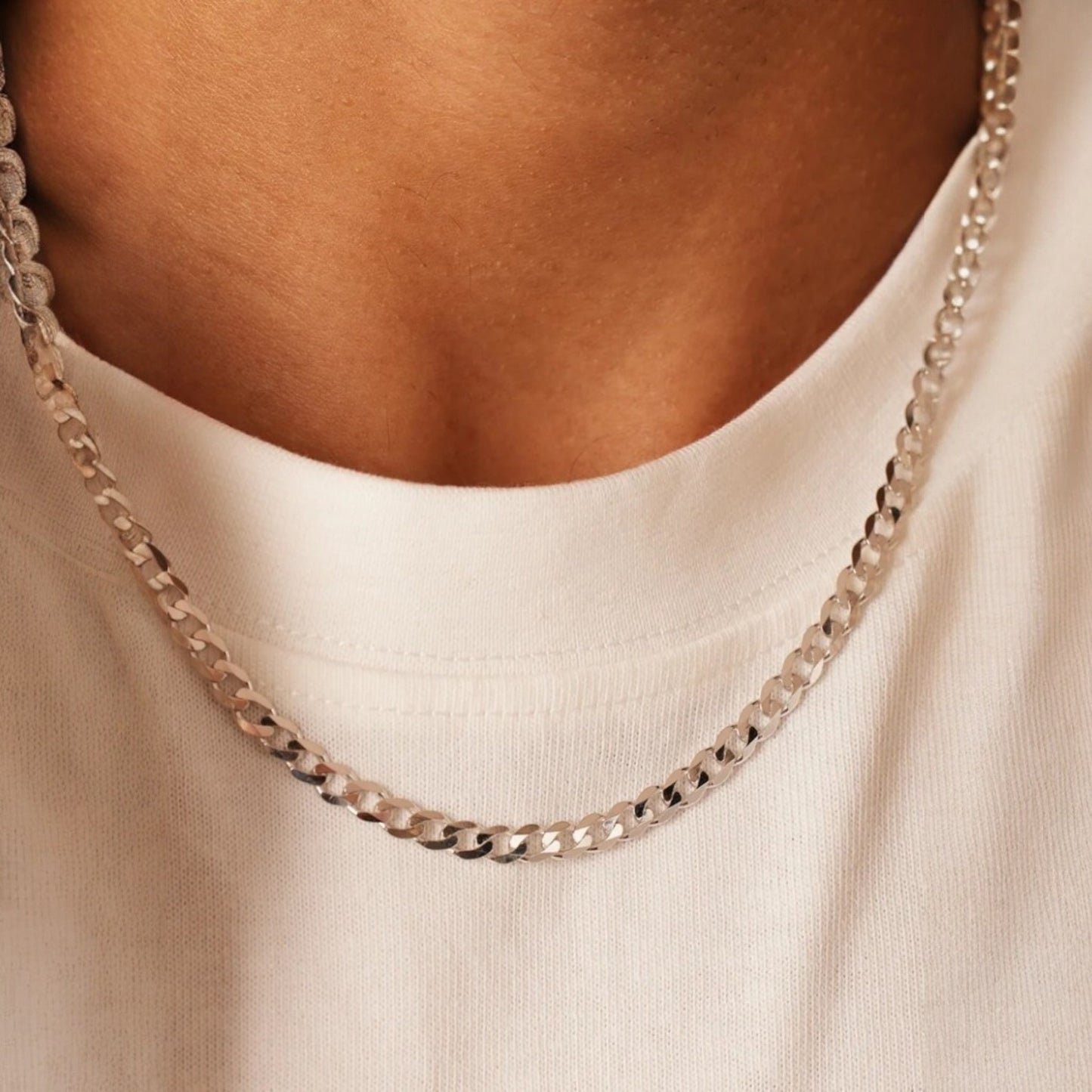Cadena Grumet 45 cm Plata 925