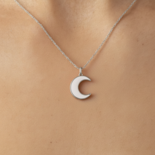 Dije Luna 15mm Plata 925