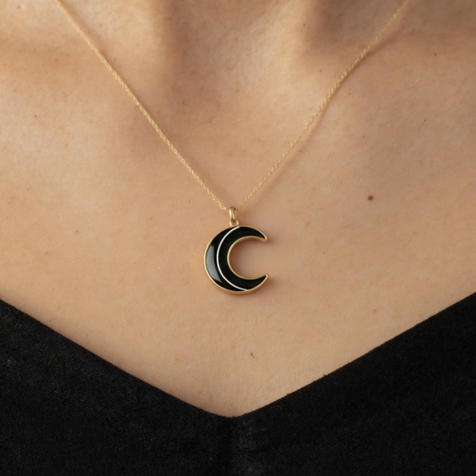 Dije Luna 15mm Oro 18k