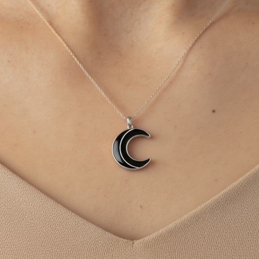 Dije Luna 15mm Plata 925