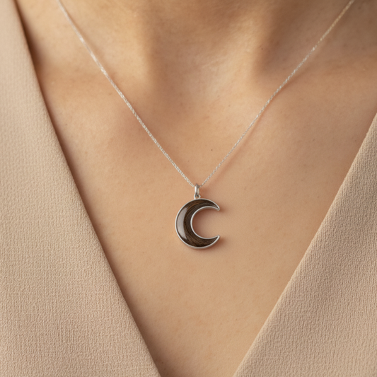 Dije Luna 15mm Plata 925