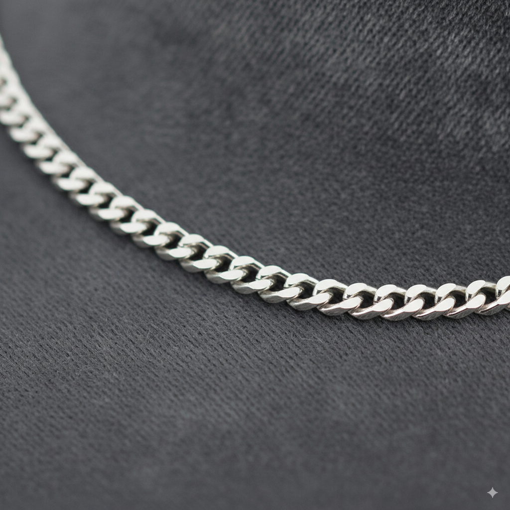 Cadena Grumet 45 cm Plata 925