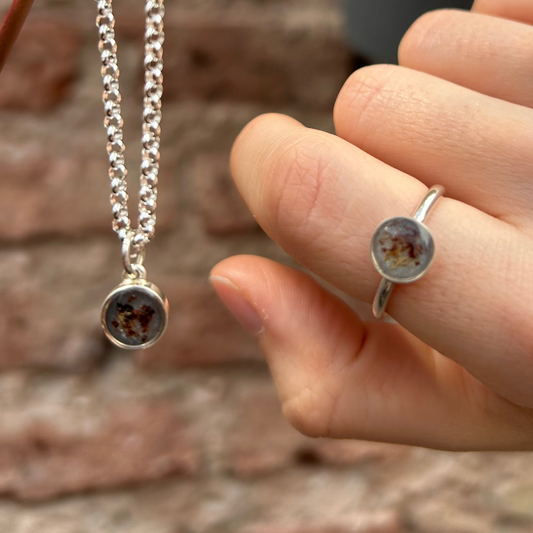 Set Heze 9mm Plata 925 (Anillo + Dije)