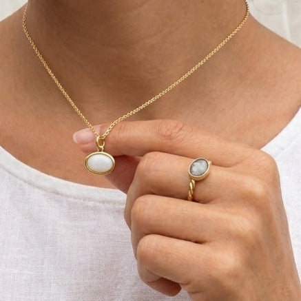 Set Alya (Anillo + Dije) Oro 9k
