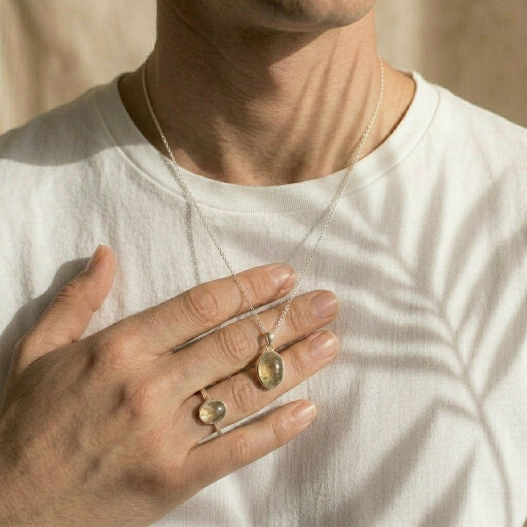 Set Atria Oro 9k (Anillo + Dije)