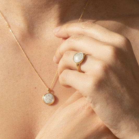 Set Heze 9mm Oro 18k (Anillo + Dije)