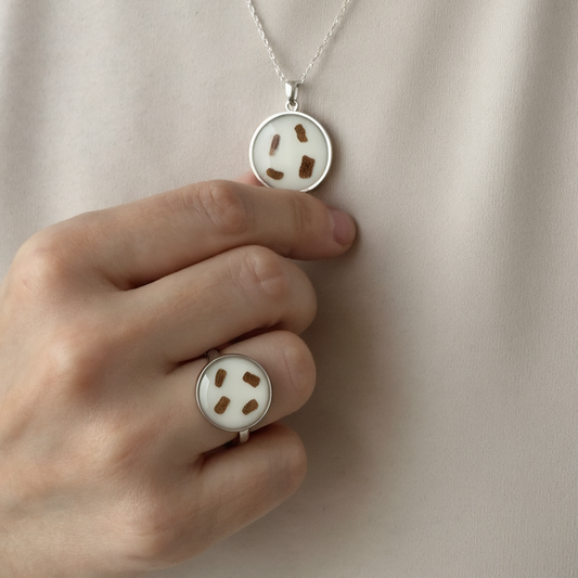 Set Maia 15mm Plata 925 (Anillo + Dije)