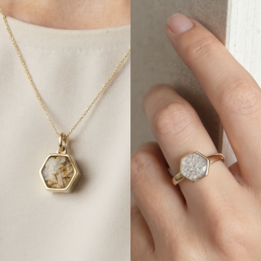 Set Naos 9mm (Anillo + Dije) Oro 18k