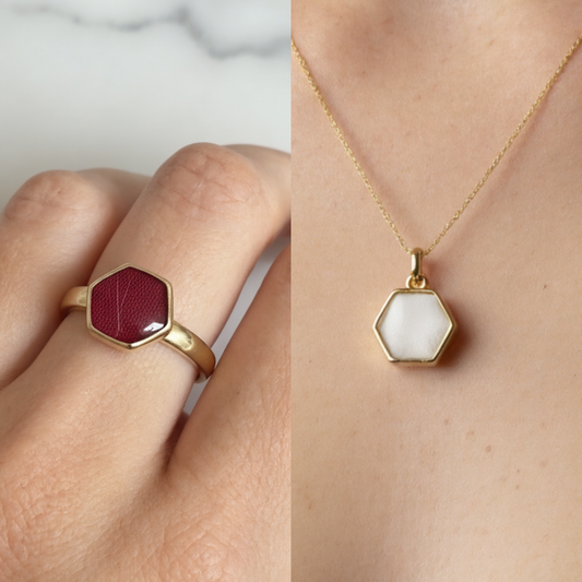 Set Naos 9mm (Anillo + Dije) Oro 18k