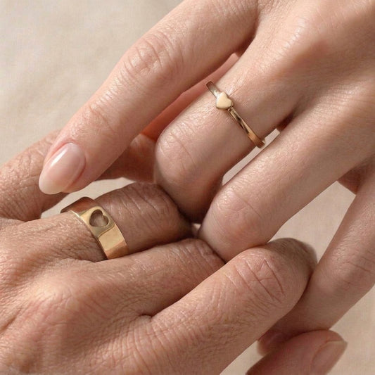 Anillos Juntos a la Par Oro 9k