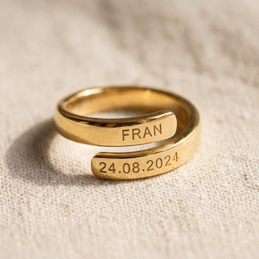 Anillo Lazo hecho a mano en Oro 18k