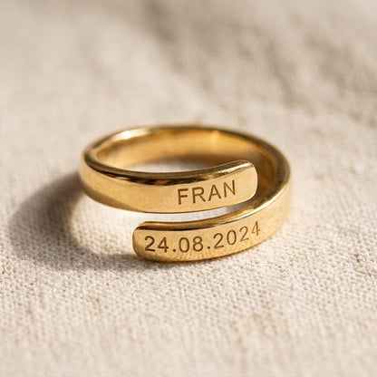 Anillo Lazo hecho a mano en Oro 18k