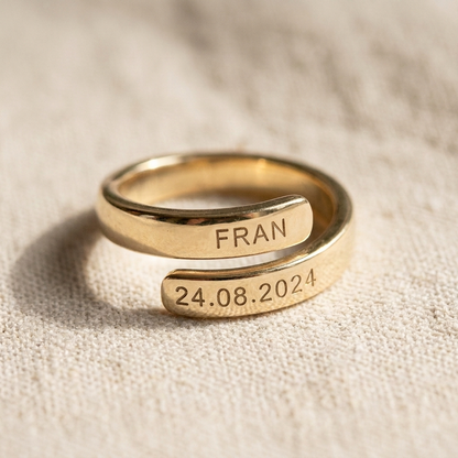 Anillo Lazo hecho a mano en Oro 9k