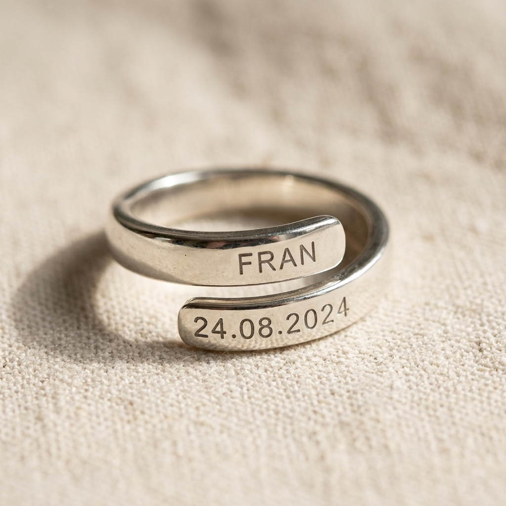 Anillo Lazo hecho a mano en Plata 950