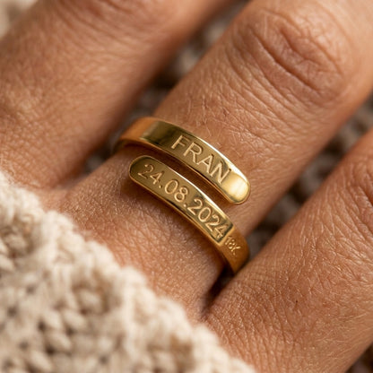 Anillo Lazo hecho a mano en Oro 18k