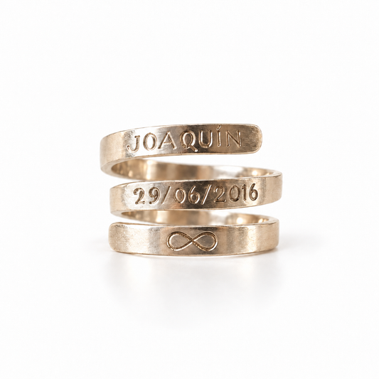 Anillo Doble Lazo Plata 925