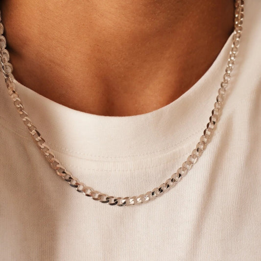 Cadena Grumet 45 cm Plata 925