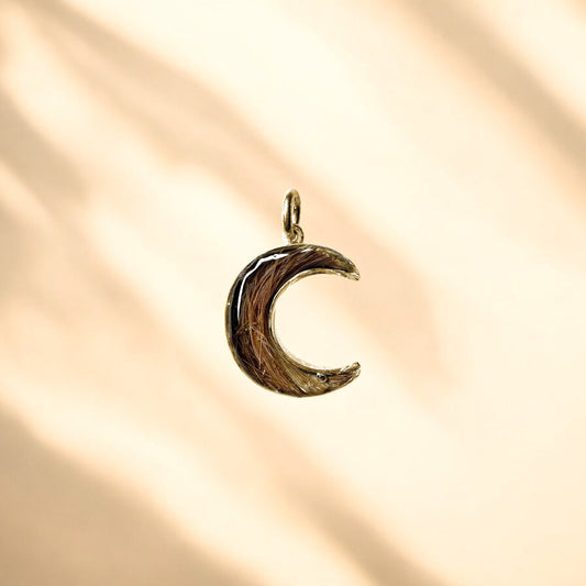 Dije Luna 15mm Oro 18k