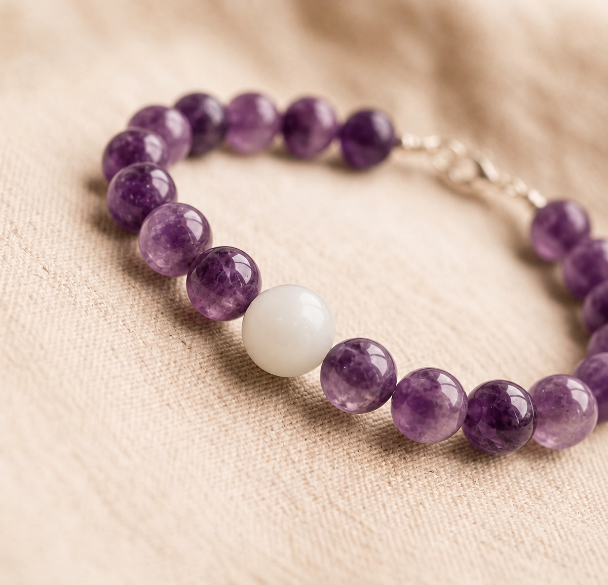 Pulsera Amatista con cuenta personalizada