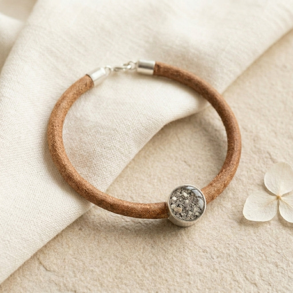 Pulsera de cuero con Charm Plata 925