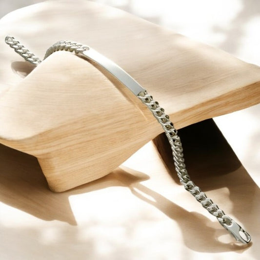 Pulsera Plata 925 con grabado a mano