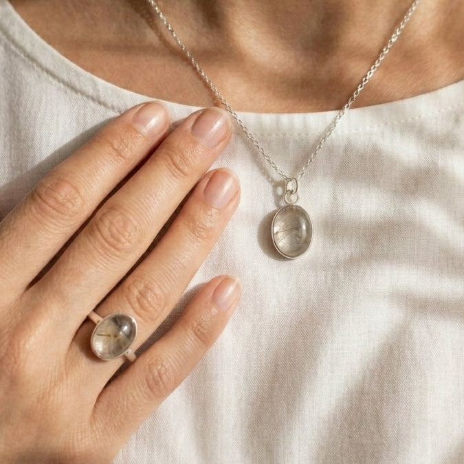 Set Atria (Anillo + Dije) Plata 925