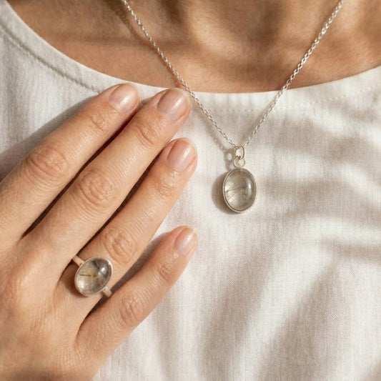 Set Atria (Anillo + Dije) Plata 925