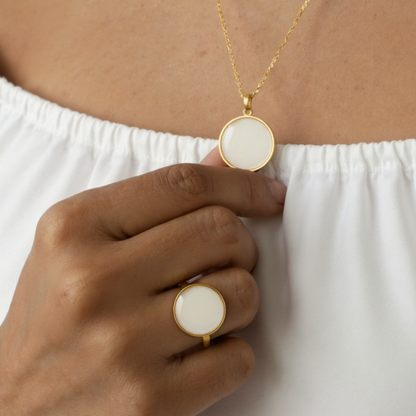 Set Maia Oro 18k (Anillo + Dije)