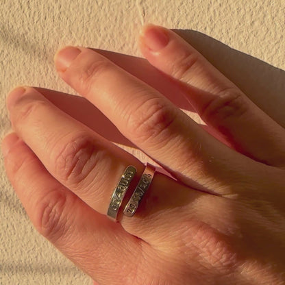 Anillo Lazo hecho a mano en Plata 950